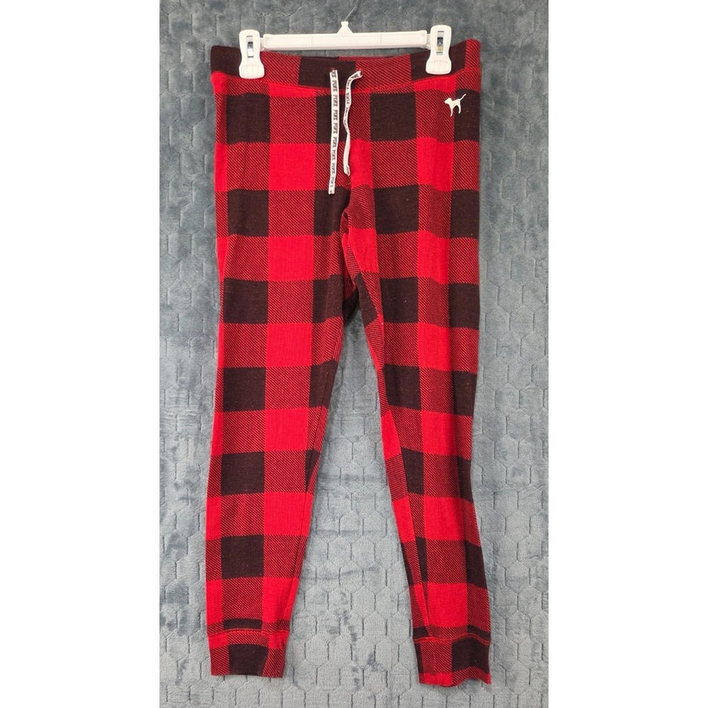 Pink Women's‎ Plaid Red Black Pajama Sleepwear Pants Size M